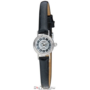Женские серебряные наручные часы Чайка 44100-5.148