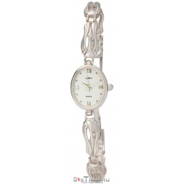 Женские серебряные наручные часы Чайка 44300-04.116
