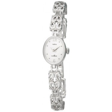 Женские серебряные наручные часы Чайка 74300-3.106