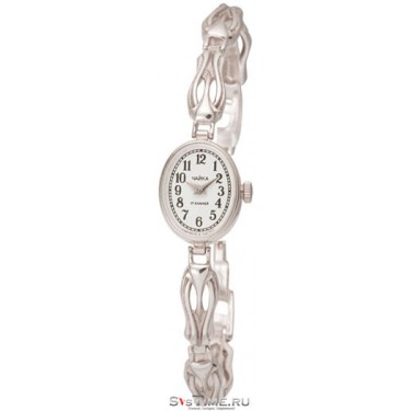 Женские серебряные наручные часы Чайка 74300-4.150