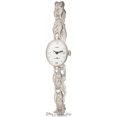 Женские серебряные наручные часы Чайка 74300-8.116