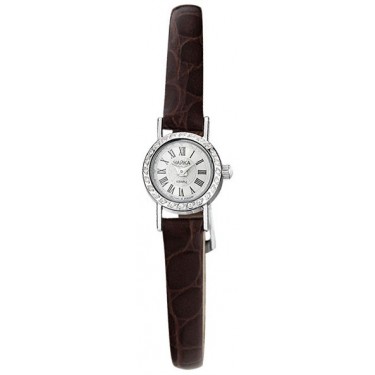 Женские серебряные наручные часы Чайка 97006-1.221