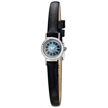 Женские серебряные наручные часы Чайка 97006-1.518
