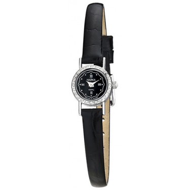 Женские серебряные наручные часы Чайка 97006-1.546