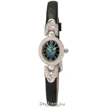 Женские серебряные наручные часы Platinor 200406.510