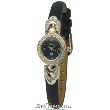 Женские серебряные наручные часы Platinor 200406.516