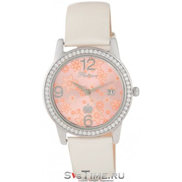 Женские серебряные наручные часы Platinor 40206.845