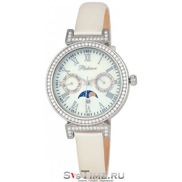 Женские серебряные наручные часы Platinor 54806-2.115