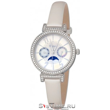 Женские серебряные наручные часы Platinor 54806-2.312