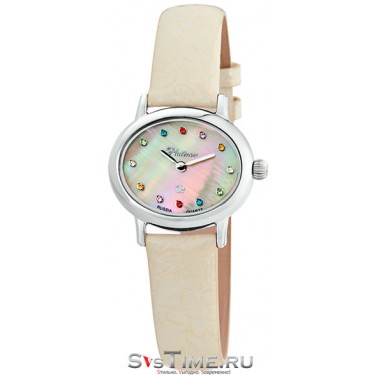 Женские серебряные наручные часы Platinor 74100.325