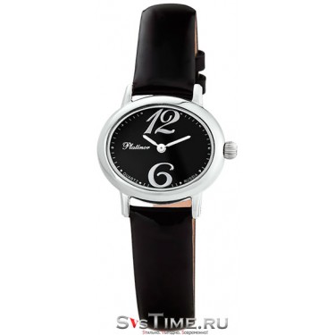 Женские серебряные наручные часы Platinor 74100.506