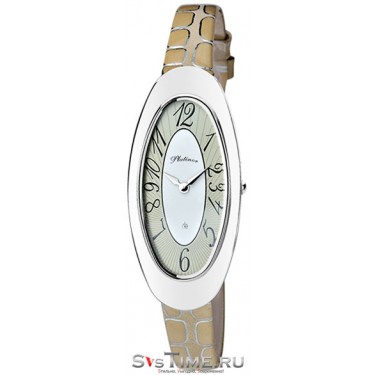 Женские серебряные наручные часы Platinor 92800.810