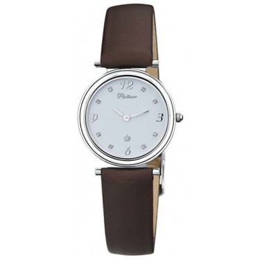 Женские серебряные наручные часы Platinor 93200.112