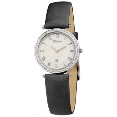 Женские серебряные наручные часы Platinor 93206.221