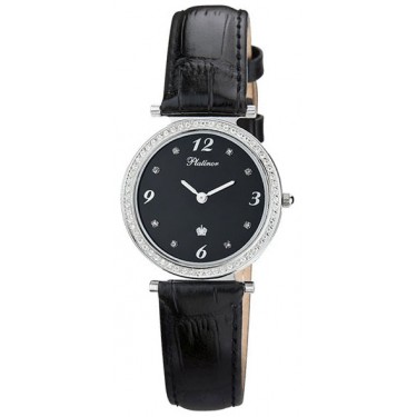 Женские серебряные наручные часы Platinor 93206.506