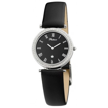 Женские серебряные наручные часы Platinor 93206.515