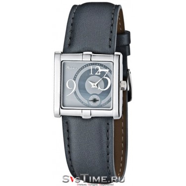 Женские серебряные наручные часы Platinor 93500.232 серый ремешок