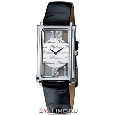 Женские серебряные наручные часы Platinor 96000.229