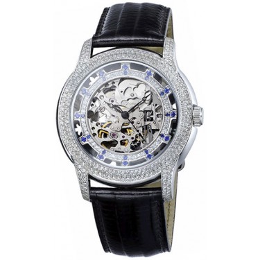 Женские серебряные наручные часы Platinor 96406-1.756