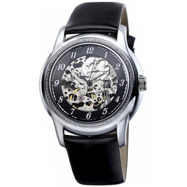 Женские серебряные наручные часы Platinor 96406.555