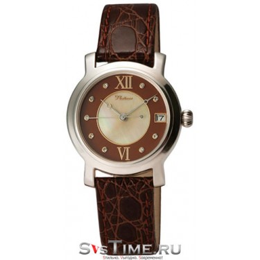 Женские серебряные наручные часы Platinor 97400.717