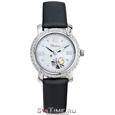 Женские серебряные наручные часы Platinor 97906.135