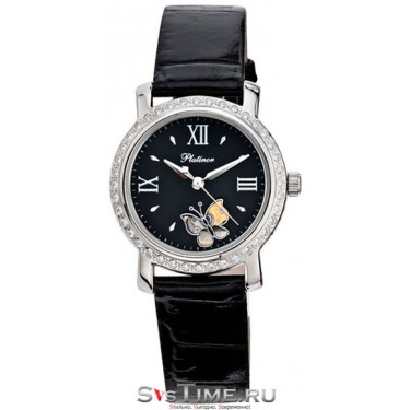 Женские серебряные наручные часы Platinor 97906.535