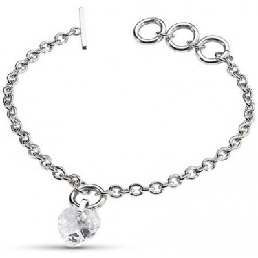 Браслет Morellato SRN16 HEART BR.ST.STEEL W/STONES