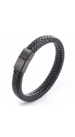 WowMan Jewelry WM1011 Band Black Buckle
