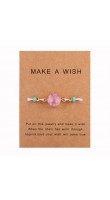 WowMan Jewelry WM1021 Light Pink Stone