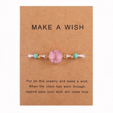 Браслет WowMan Jewelry WM1021 Light Pink Stone