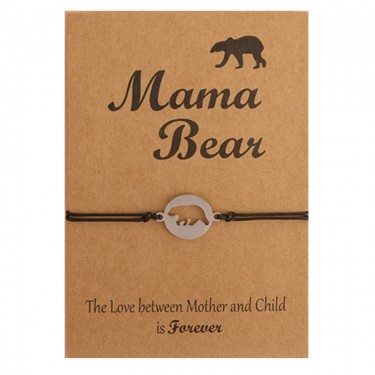 Браслет WowMan Jewelry WM1039 Mama Bear Black