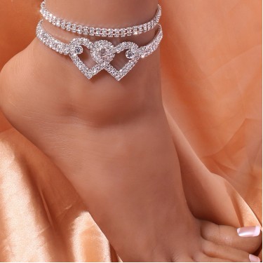 Браслет WowMan Jewelry WM1053 Heart Shape Anklet
