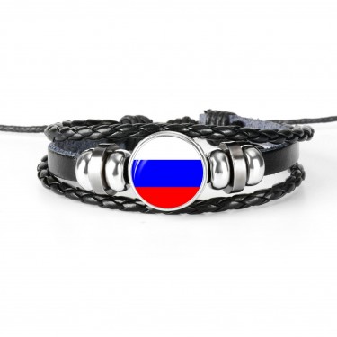 Браслет WowMan Jewelry WM1054 Russia Flag
