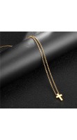 WowMan Jewelry WM1000G Cross Necklace