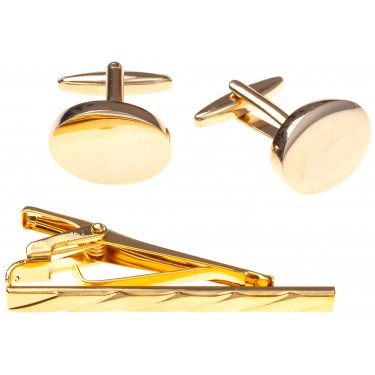 Запонки+зажим для галстука WowMan Accessories WMA0154GG-SET