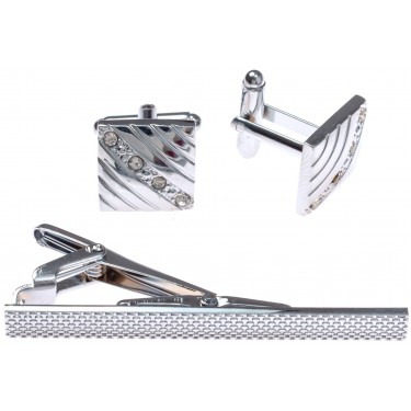 Запонки+зажим для галстука WowMan Accessories WMA0158SW-SET