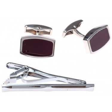 Запонки+зажим для галстука WowMan Accessories WMA0159SB-SET