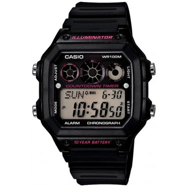 Мужские электронные наручные часы Casio AE-1300WH-1A2