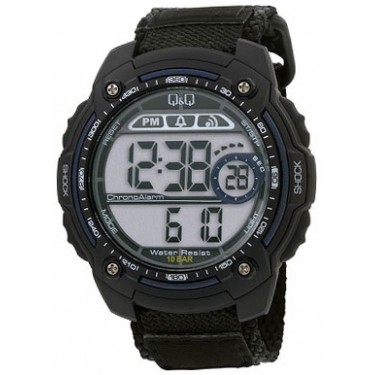Мужские электронные наручные часы Q&Q M075-004