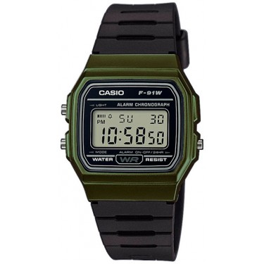 Мужские наручные часы Casio F-91WM-3A