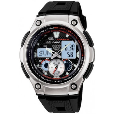 Мужские спортивные электронно-стрелочные наручные часы Casio Sport, Pro Trek AQ-190W-1A