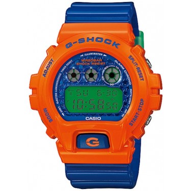 Мужские спортивные электронные наручные часы Casio G-Shock DW-6900SC-4E