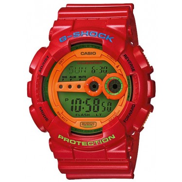 Мужские спортивные электронные наручные часы Casio G-Shock GD-100HC-4E