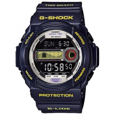 Мужские спортивные электронные наручные часы Casio G-Shock GLX-150B-6E