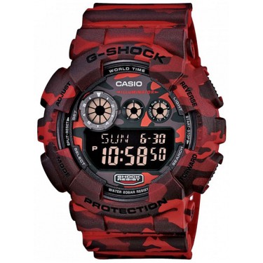 Мужские спортивные электронные наручные часы Casio GD-120CM-4E