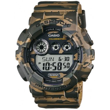 Мужские спортивные электронные наручные часы Casio GD-120CM-5E