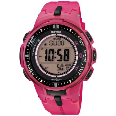 Мужские спортивные электронные наручные часы Casio PRW-3000-4B