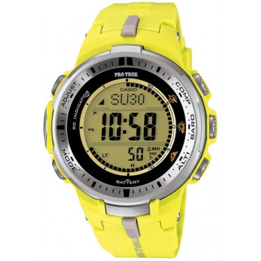 Мужские спортивные электронные наручные часы Casio PRW-3000-9B