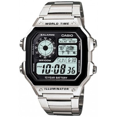 Мужские спортивные электронные наручные часы Casio Sport, Pro Trek AE-1200WHD-1A